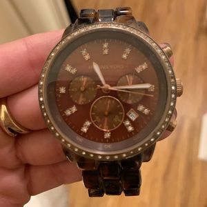 Michael Kors Oversized Tortoise Watch